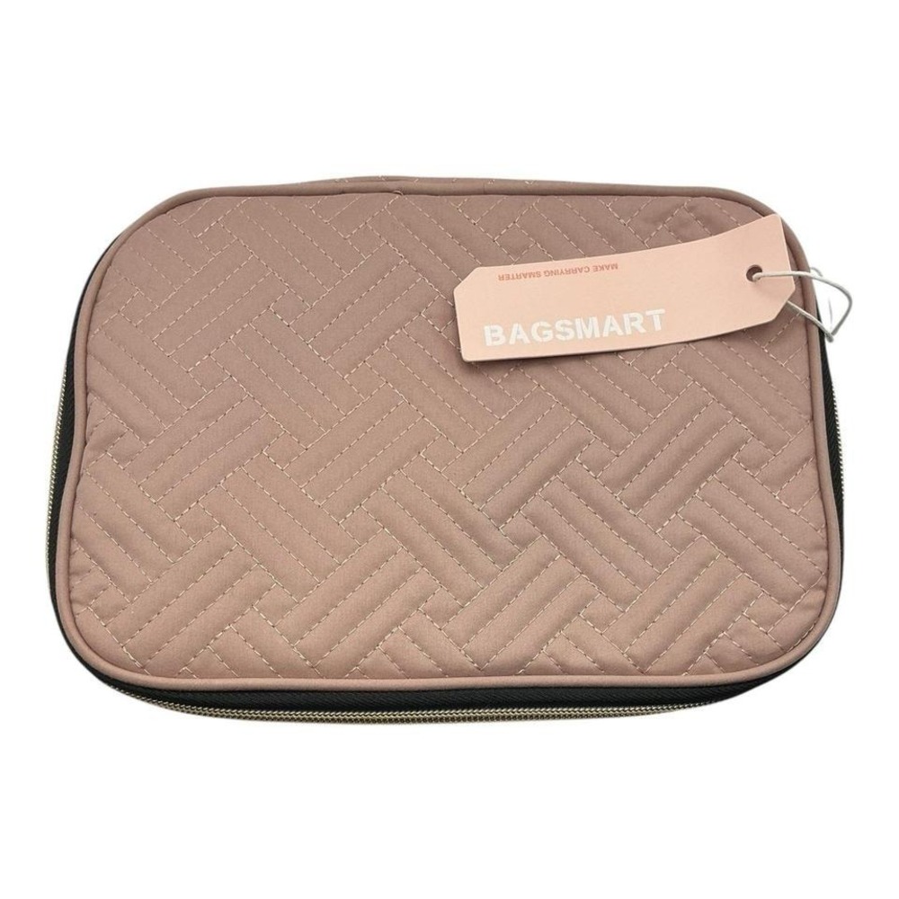 Bagsmart - Travel Organizer Case (Quilted Fabric) - Zipper Storage Pouch